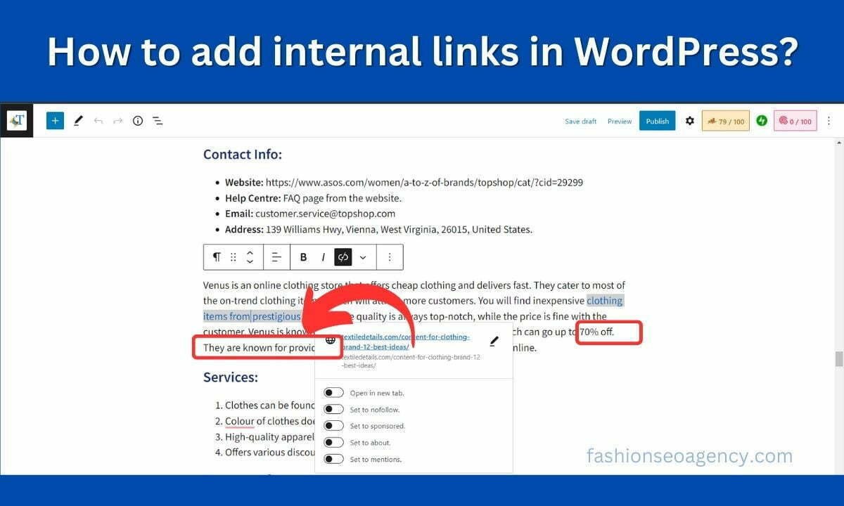 Add internal links in WordPress - Link Whisper internal linking plugin